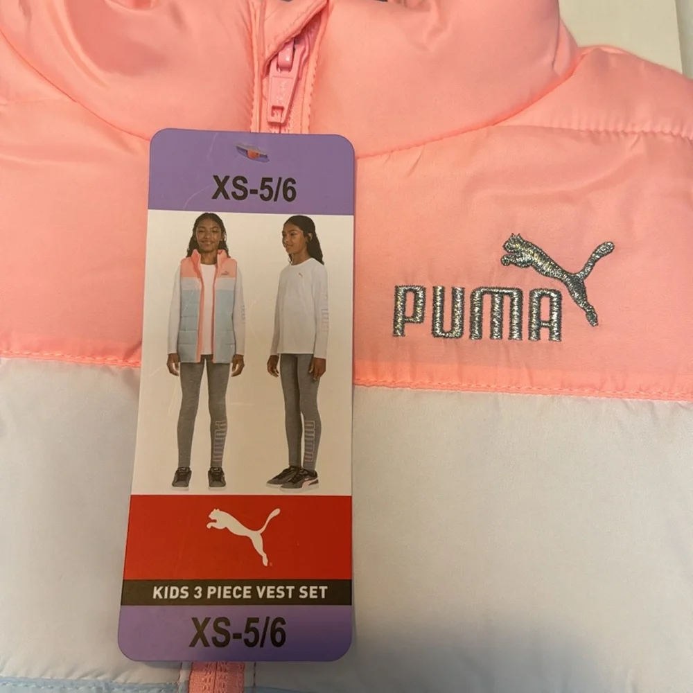 Puma Girls 3 pice vest set. - Picture 4 of 8